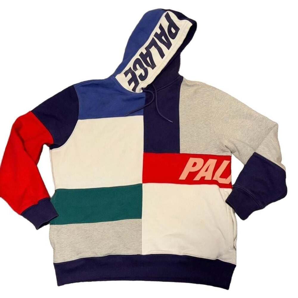 Palace ‘Patch Hood’ Multi Color Block Hoodie. Like new. Large men’s.